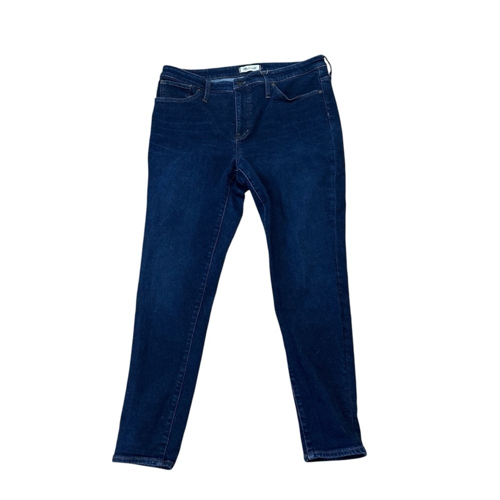 Madewell Women’s 9” Mid-Rise Skinny Dark Wash Denim Jeans Size 33 GUC